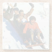 Tobagganing Glasuntersetzer (Rückseite)