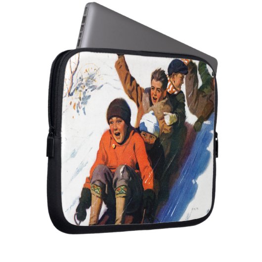 Tobagganing Laptopschutzhülle (Vorne Rechts)