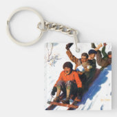 Tobagganing Schlüsselanhänger (Vorderseite)