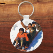 Tobagganing Schlüsselanhänger (Vorderseite)