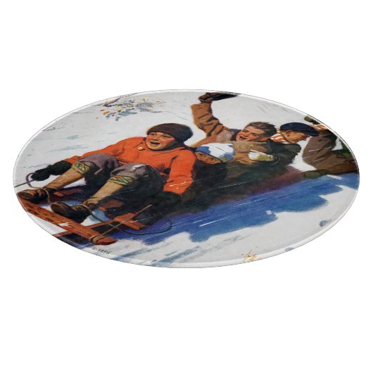 Tobagganing Schneidebrett (Ecke)