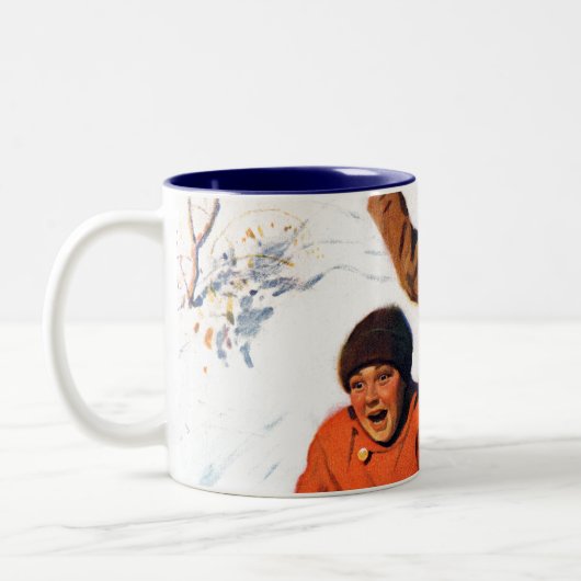 Tobagganing Zweifarbige Tasse (Links)