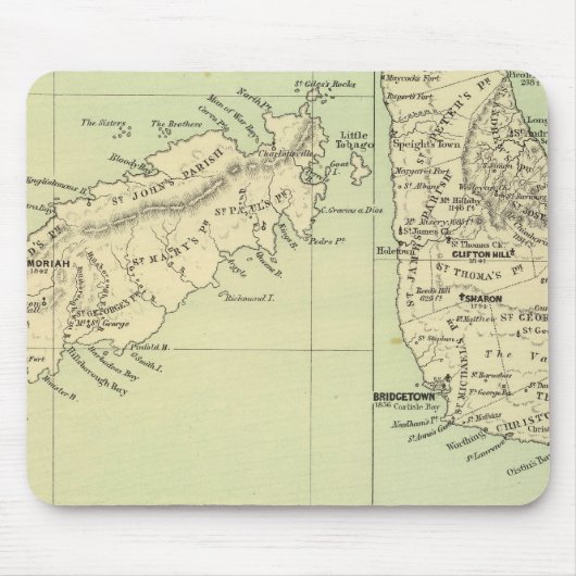 Tobago Barbados Mousepad (Vorne)