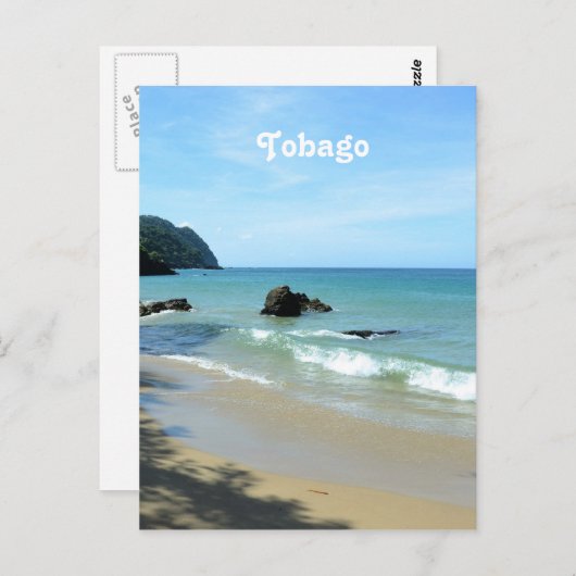 Tobago Beach Postkarte (Vorne/Hinten)