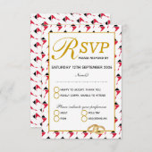 TOBAGO TRINIDAD Wedding RSVP Response Card (Vorne/Hinten)