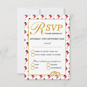 TOBAGO TRINIDAD Wedding RSVP Response Card Karte