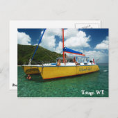 Tobago W.I. Postkarte (Vorne/Hinten)