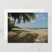 Tobago W.I. Postkarte (Vorne/Hinten)