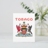 Tobago-Wappen Postkarte (Stehend Vorderseite)