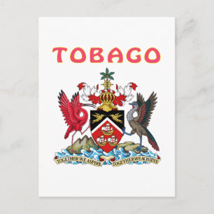 Tobago-Wappen Postkarte