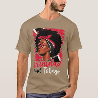 Tobagonian Mädchenrinidad-Flagge Stolzrinini Fraue T-Shirt