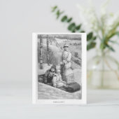 Tobagonnings Vintage Viktorianische Weihnachtsgrüß Feiertagspostkarte (Stehend Vorderseite)