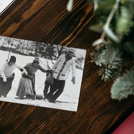 Tobbogan-Party 1910 Karte