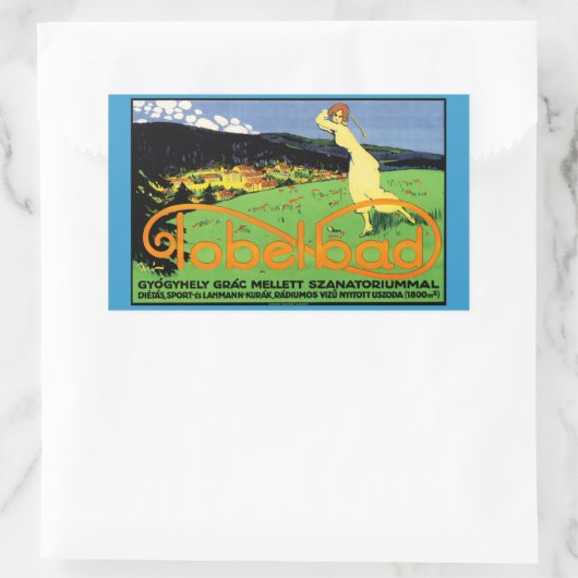 Tobelbad Rechteckiger Aufkleber (Tasche)