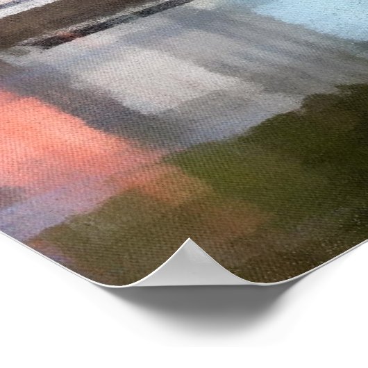 Tobermory Harbour Poster (Ecke)