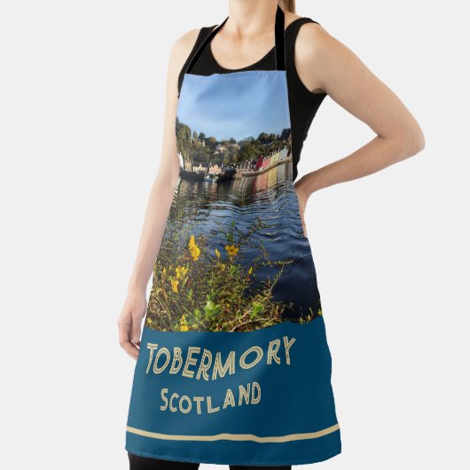 Tobermory, Insel Mull, Schottland mit Blume Apr Schürze (InSitu)