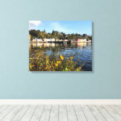 Tobermory, Insel Mull, Schottland mit Blume Leinwanddruck (Insitu (Holzboden))