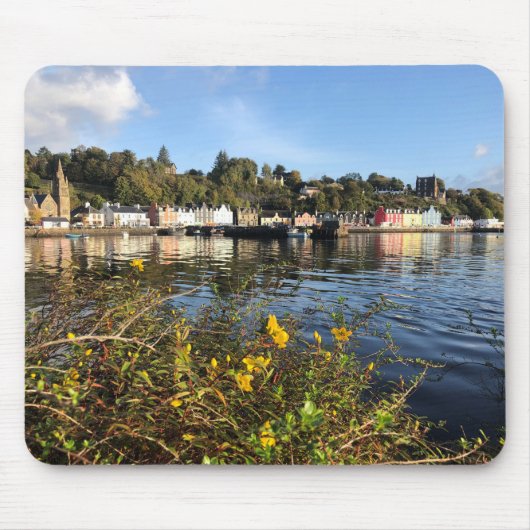 Tobermory, Insel Mull, Schottland mit Blume Mousepad (Vorne)