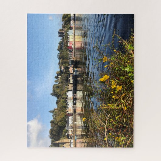 Tobermory, Insel Mull, Schottland mit Blume Puzzle (Vertikal)