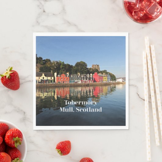 Tobermory, Mull, Schottland Serviette (Beispiel)