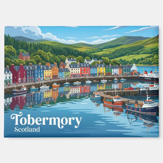 Tobermory Schottland Magnet (Vorderseite)