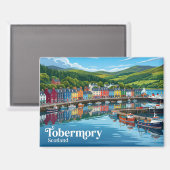 Tobermory Schottland Magnet (Vorderseite/Rückseite)