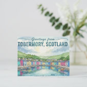 Tobermory Schottland Postkarte (Stehend Vorderseite)