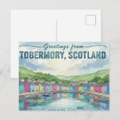 Tobermory Schottland Postkarte (Vorne/Hinten)