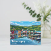 Tobermory Schottland Postkarte (Stehend Vorderseite)