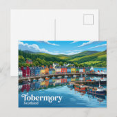 Tobermory Schottland Postkarte (Vorne/Hinten)