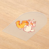 Tobi & Tansy Umarmen - Süße Katze & Hase Acryleinladungen (Ablage )