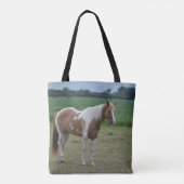 Tobiano Paint Horse Tasche (Rückseite)