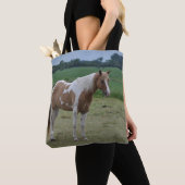 Tobiano Paint Horse Tasche (Von Nahem)