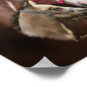 Tobiano Paint Mare und Foal Poster (Ecke)