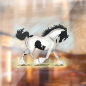 Tobiano Sinti und Roma Vanner Horse Decal Fensteraufkleber (Blatt 2)