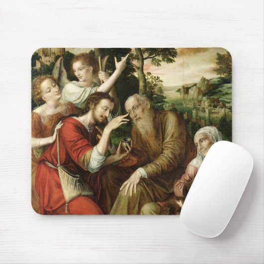 Tobias, der die Blindheit seines Vaters, 1563 Mousepad (Mit Mouse)