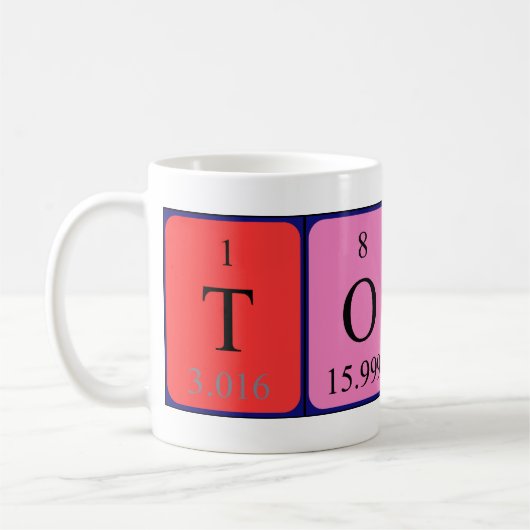 Tobias Periodenname Tasse (Links)