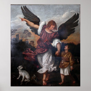 Tobias und das Erzengel-RAPHAEL - Titian Poster