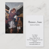 Tobias und das Erzengel-RAPHAEL - Titian Visitenkarte (Vorne/Hinten)