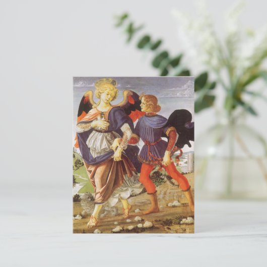 Tobias und der Engel von Andrea del Verrocchio (Stehend Vorderseite)