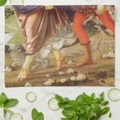 Tobias und der Engel von Andrea del Verrocchio Geschirrtuch (Gefaltet)