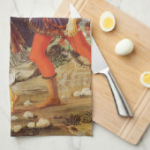 Tobias und der Engel von Andrea del Verrocchio Geschirrtuch (Viertel Falte)