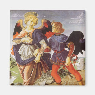 Tobias und der Engel von Andrea del Verrocchio Magnet
