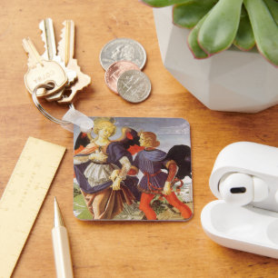 Tobias und der Engel von Andrea del Verrocchio Schlüsselanhänger