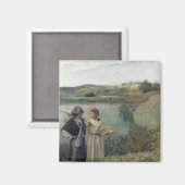 Tobias und der Erzengel Raphael Magnet (Vorderseite/Rückseite)