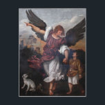 Tobias und der Erzengel Raphael - Tizian Postkarte<br><div class="desc">Tobias und der Erzengel Raphael - Tiziano Vecelli oder Tiziano Vecellio, englisch bekannt als Tizian, war ein italienischer Maler, der wichtigste Mitglied der Venezianischen Schule des 16. Jahrhunderts. Er war geboren in Pieve di Cadore, in der Nähe von Belluno (in Venetien), in der Republik Venedig. Während seines Lebens hieß er...</div>