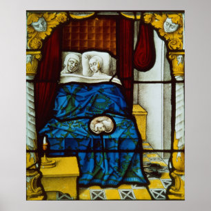 Tobias und Sarah im Bett Poster