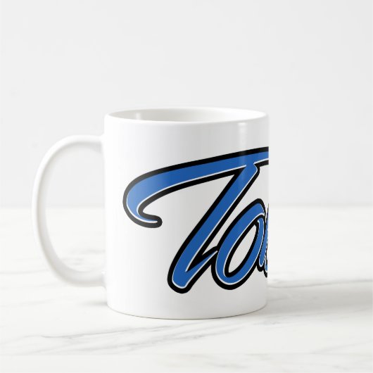 Tobias Vorname Name blue Tasse Kaffeetasse (Links)