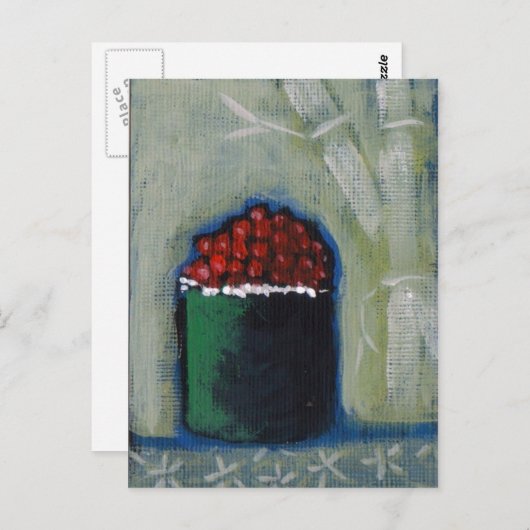 Tobiko Sushi Postkarte von Campbell Jane (Vorne/Hinten)