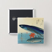 Tobiuo & Ishimochi - Farbenfrohe japanische Fischd Button (Vorne & Hinten)